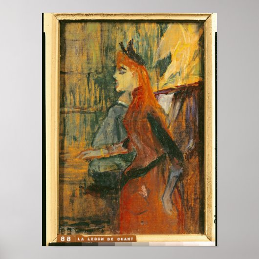 The Singing Lesson, 1882 Poster (Voorkant)