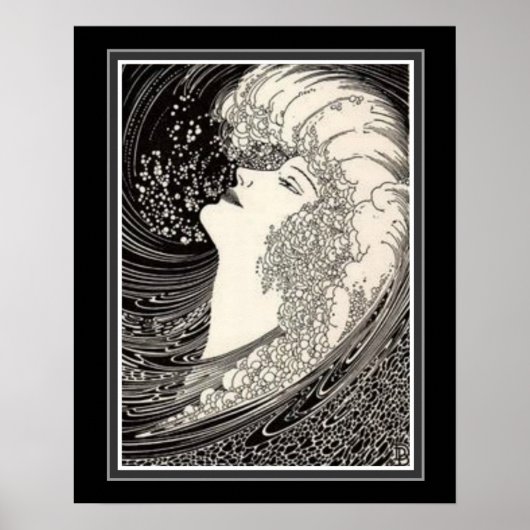 "The Siren Voice" Art Deco Print 16 x 20 ca. 1937 (Voorkant)
