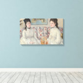 The Sisters (door Berthe Morisot) Canvas Afdruk (Insitu (Houten vloer))