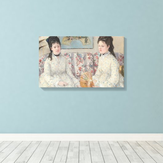The Sisters (door Berthe Morisot) Canvas Afdruk (Insitu (Houten vloer))