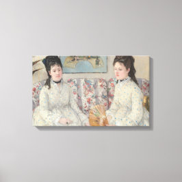 The Sisters (door Berthe Morisot) Canvas Afdruk