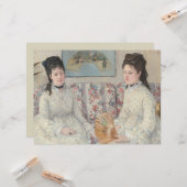 The Sisters (door Berthe Morisot) Kaart (Voorkant / Achterkant in situ)