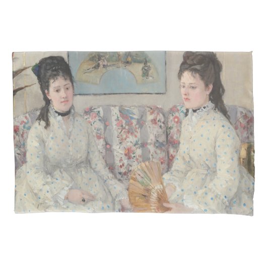 The Sisters (door Berthe Morisot) Kussensloop (Voorkant-Links)