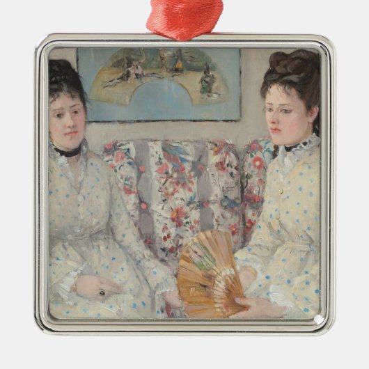 The Sisters (door Berthe Morisot) Metalen Ornament (Voorkant)