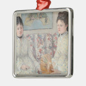 The Sisters (door Berthe Morisot) Metalen Ornament (Links)