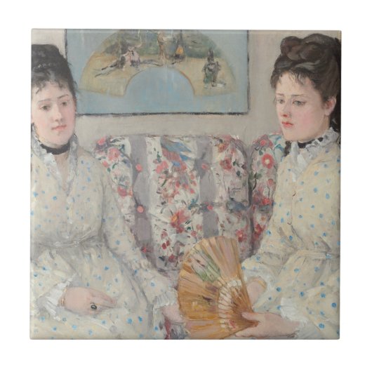 The Sisters (door Berthe Morisot) Tegeltje (Voorkant)