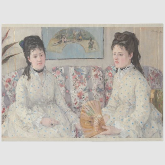 The Sisters (door Berthe Morisot) Tissuepapier (Voorkant)