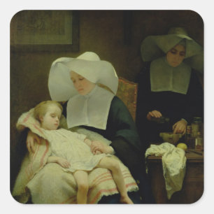 The Sisters of Mercy, 1859 Vierkante Sticker