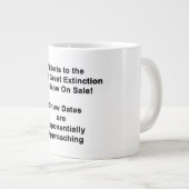 The Sixth Great Extinction Large Coffee Mug Grote Koffiekop (Voorkant rechts)