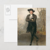 The Skater (portret van William Grant) Briefkaart (Voorkant / Achterkant)