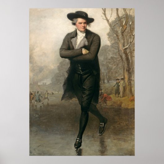 The Skater (portret van William Grant) Poster (Voorkant)