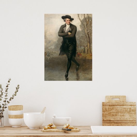 The Skater (portret van William Grant) Poster (Keuken)