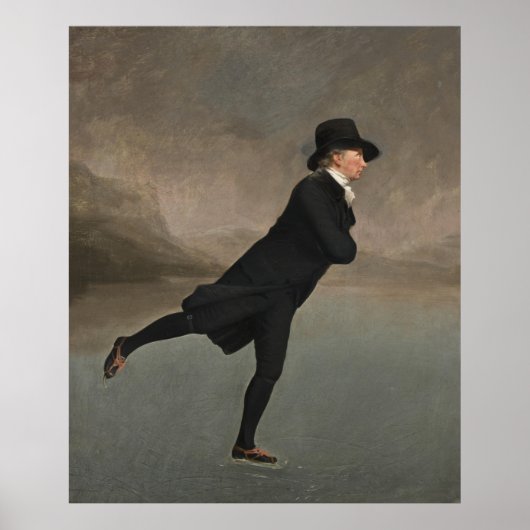 The Skating Minister Canvas Print (Voorkant)