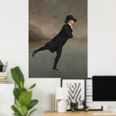 The Skating Minister Canvasprint Poster (Thuiskantoor)