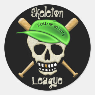 The Skeleton League - Holle Weenies Ronde Sticker