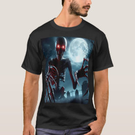 The Skeleton's Rise Under the Full Moon T-shirt