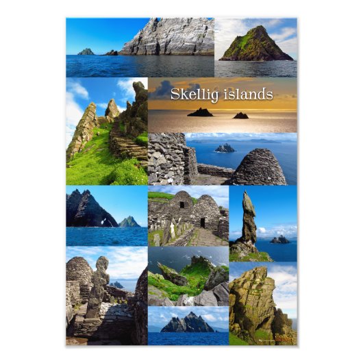 The Skellig Islands Foto Afdruk (Voorkant)