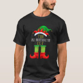 The Ski Instructor Elf Christmas Funny Family Matc T-shirt (Voorkant)