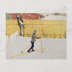 The Skier, c.1909 Briefkaart