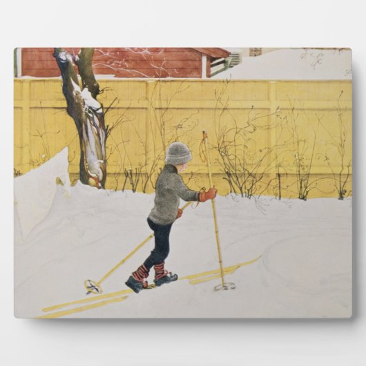 The Skier, c.1909 Fotoplaat (Voorkant)