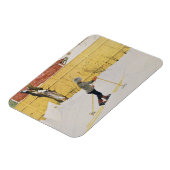 The Skier, c.1909 Magneet (Linkerzijde)