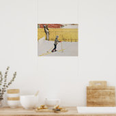 The Skier, c.1909 Poster (Keuken)