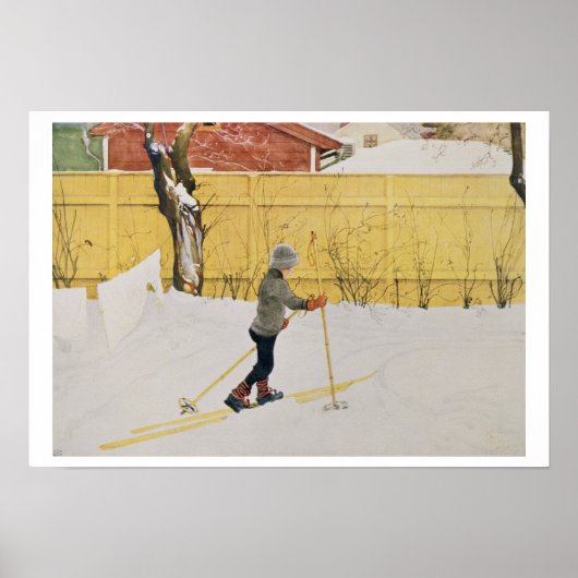 The Skier, c.1909 Poster (Voorkant)