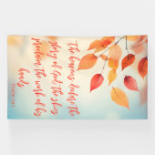 The Skies Proclaim His Glory Psalm 19:1 Spandoek (Horizontaal)