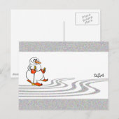 The Skiing Snowman - Briefkaart (Voorkant / Achterkant)