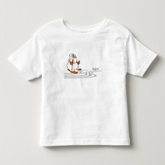 The Skiing Snowman - Kinder Shirts (Voorkant)