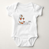 The Skiing Snowman - Romper (Voorkant)