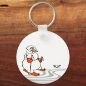 The Skiing Snowman - Sleutelhanger (Voorkant)