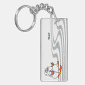 The Skiing Snowman - Sleutelhanger (Voorkant Links)