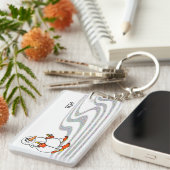 The Skiing Snowman - Sleutelhanger (Voorkant Rechts)