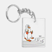 The Skiing Snowman - Sleutelhanger (Voorkant Links)