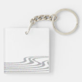 The Skiing Snowman - Sleutelhanger (Achterkant)