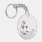 The Skiing Snowman - Sleutelhanger (Voorkant Links)