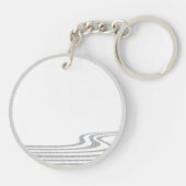 The Skiing Snowman - Sleutelhanger (Achterkant)