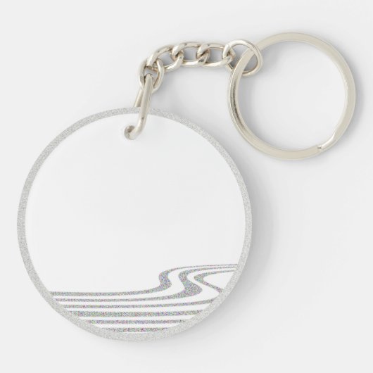 The Skiing Snowman - Sleutelhanger (Achterkant)