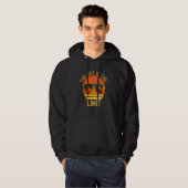 The Sky Is The Limit Retro Sunset Rock Climbing Cl Hoodie (Voorkant volledig)