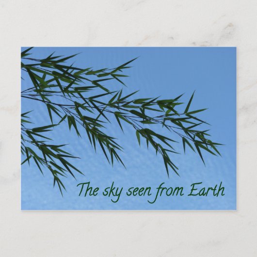 The sky seen from earth briefkaart (Voorkant)