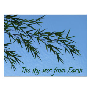 The sky seen from Earth Foto Afdruk