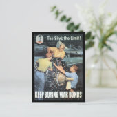 The Sky's The Limit tijdens de Tweede Wereldoorlog Briefkaart (Staand voorkant)