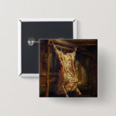 The Slachtered Ox, 1655 Vierkante Button 5,1 Cm (Voorkant /achterkant)