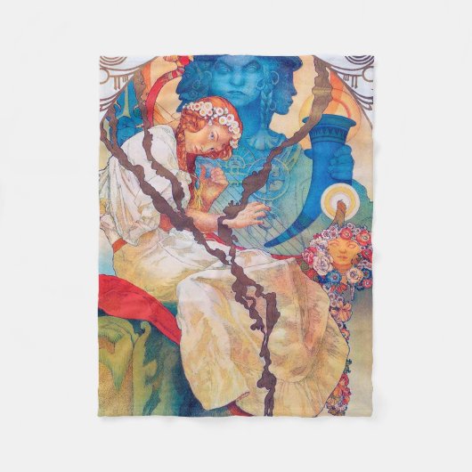The Slav Epic, Alphonse Mucha Fleece Deken (Voorkant)