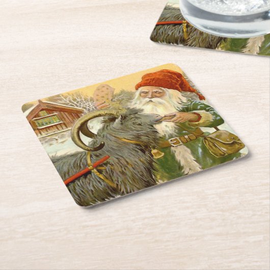 "The Sled Goat" van Jenny Nystrom Kartonnen Onderzetters (Schuin)