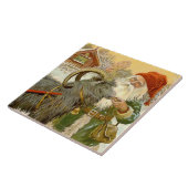 "The Sled Goat" van Jenny Nystrom Tegeltje (Zijkant)