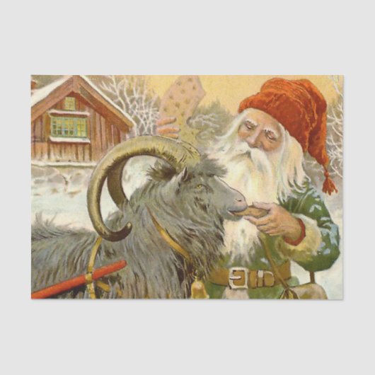 “The Sled Goat” van Jenny Nystrom Tissuepapier (Voorkant)