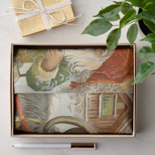 “The Sled Goat” van Jenny Nystrom Tissuepapier (Geschenk)