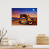The Sleeping Gypsy by Henri Rousseau Poster (Keuken)